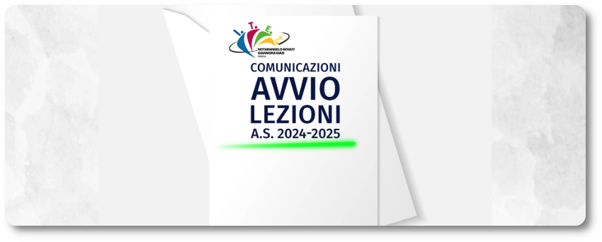 Avvio inizio lezioni a.s. 2024-25